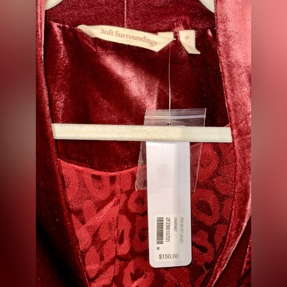 Soft Surroundings - Aria Velvet Jacket & Velvet Wide Leg Pant Set - Picture 11 of 14